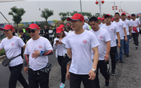 “放松心情，，，，，磨砺意志，，，，，超越自我” 正定公司参加徒步走活动